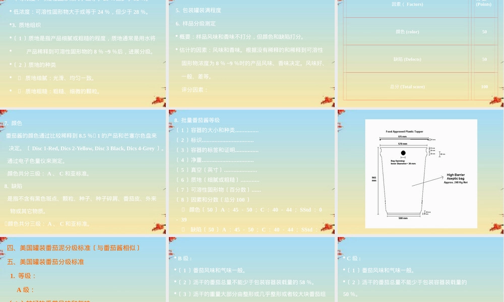 加工番茄及其产品分级标准PPT课件.pptx