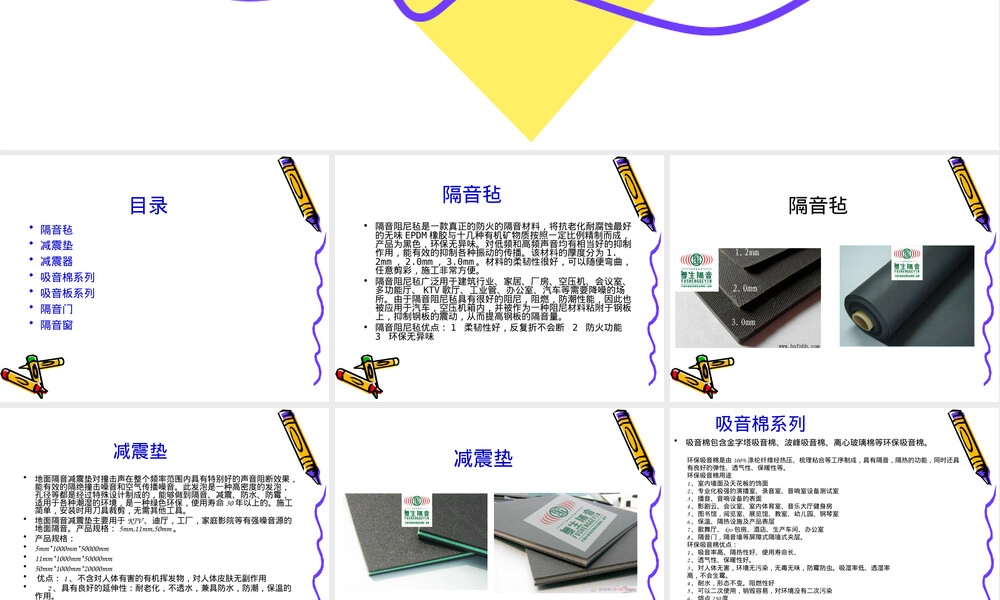 隔音吸音材料种类与应用PPT课件.ppt