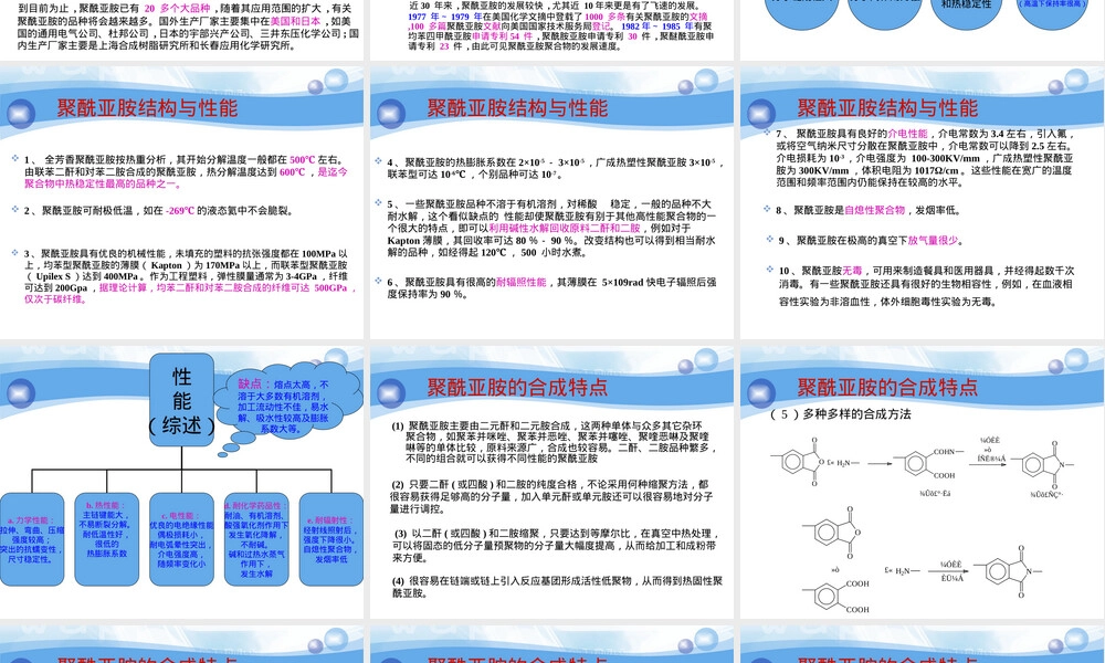 聚酰亚胺材料特性与应用PPT课件.ppt