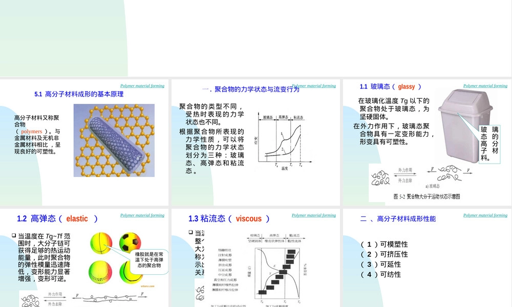 第五章高分子材料成形教学PPT课件.ppt
