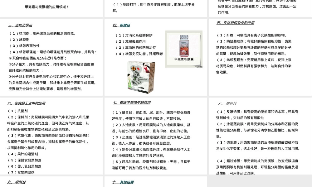 甲壳素与壳聚糖基础知识PPT课件.ppt