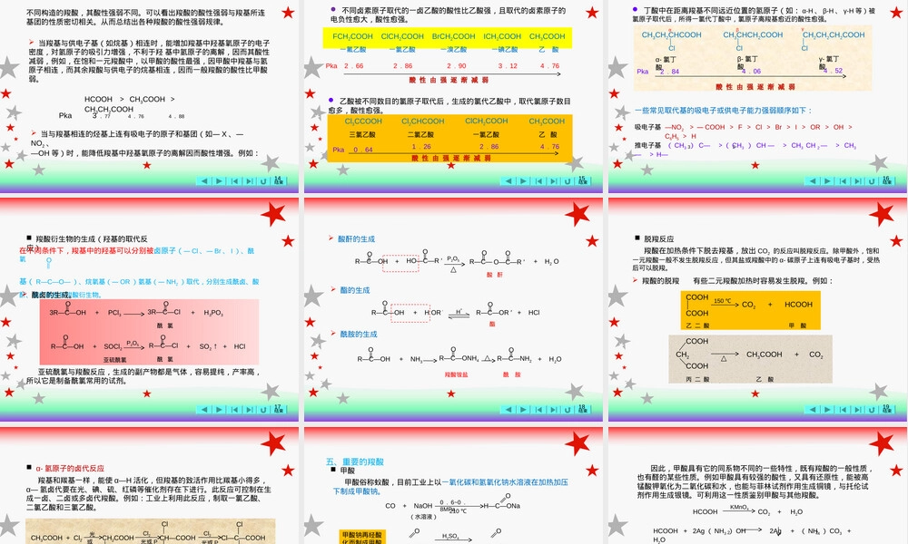 有机化学羧酸及其衍生物教学PPT课件.ppt