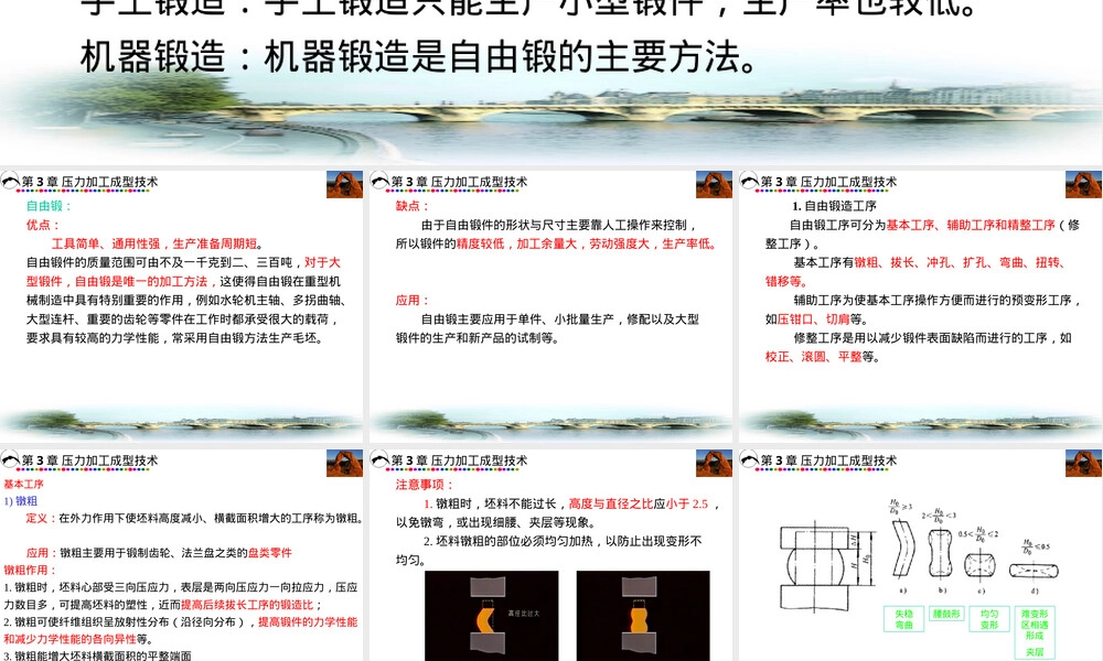 自由锻和模锻教学PPT课件.ppt