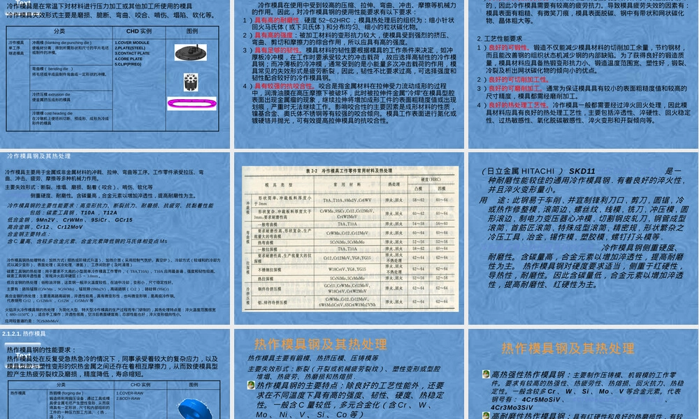 模具材料讲义,模具材料教学PPT课件.pptx