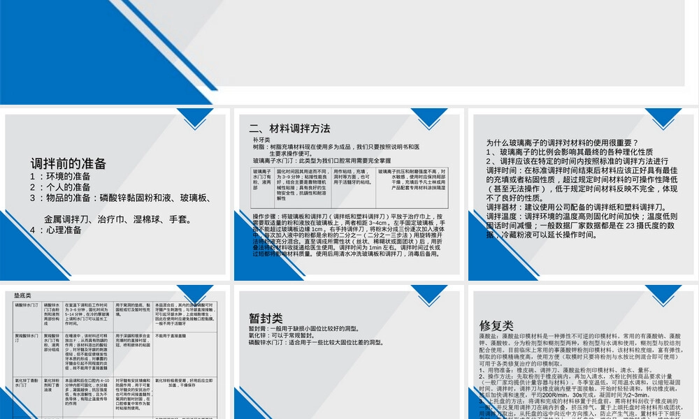 口腔材料调拌操作技术培训PPT课件.ppt