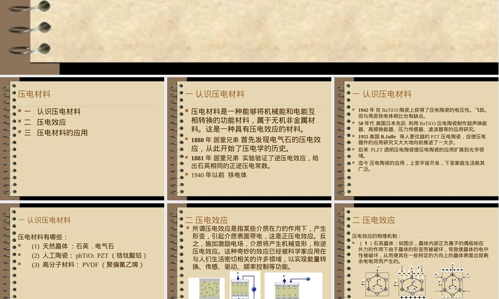 压电材料原理与应用PPT课件.ppt