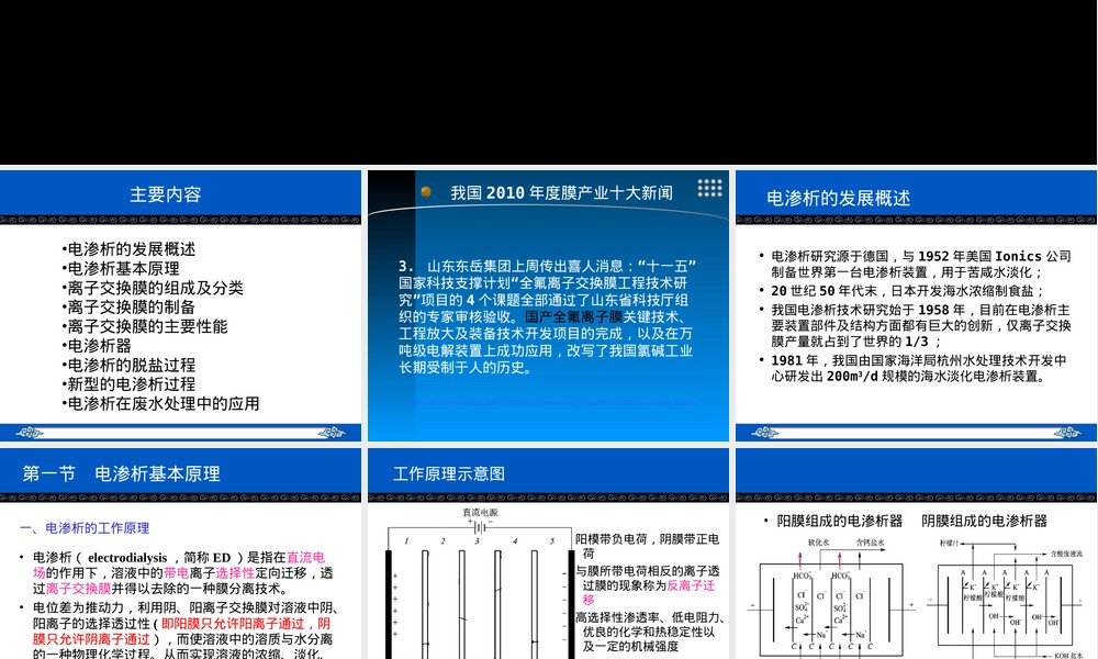 膜技术及其应用-第七章-离子交换膜,离子交换膜原理与应用教学PPT课件.ppt