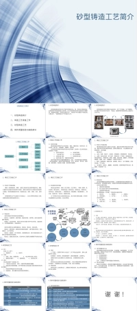 砂型铸造工艺流程及所需材料PPT课件.ppt
