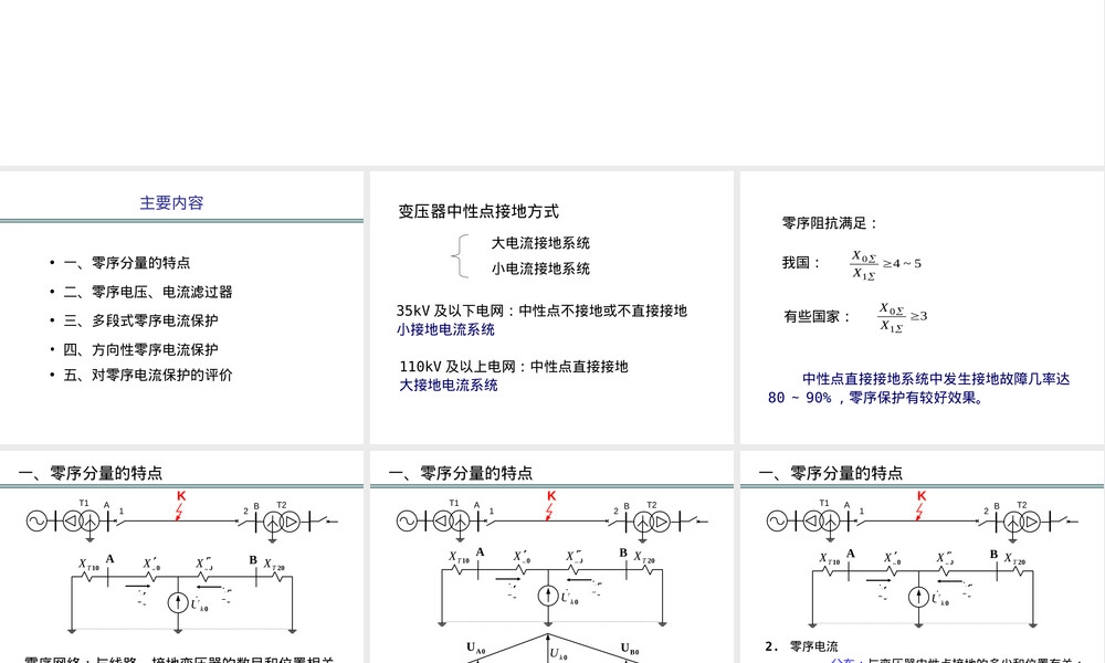 零序电流保护原理与应用教学PPT课件.ppt