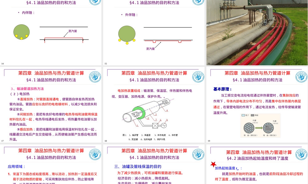 油库设计与管理PPT课件｜油品加热与热力管道计算.ppt