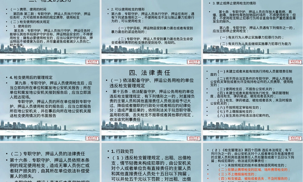 枪支使用管理法律法规PPT课件.ppt
