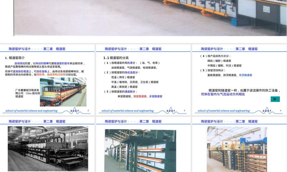 陶瓷窑炉及设计辊道窑教学PPT课件.ppt