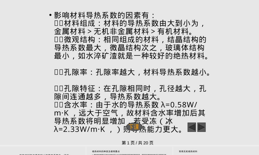 绝热吸声材料教学PPT课件.pptx