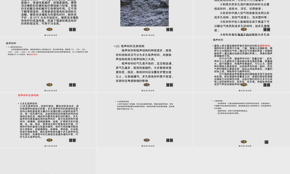 绝热吸声材料教学PPT课件.pptx
