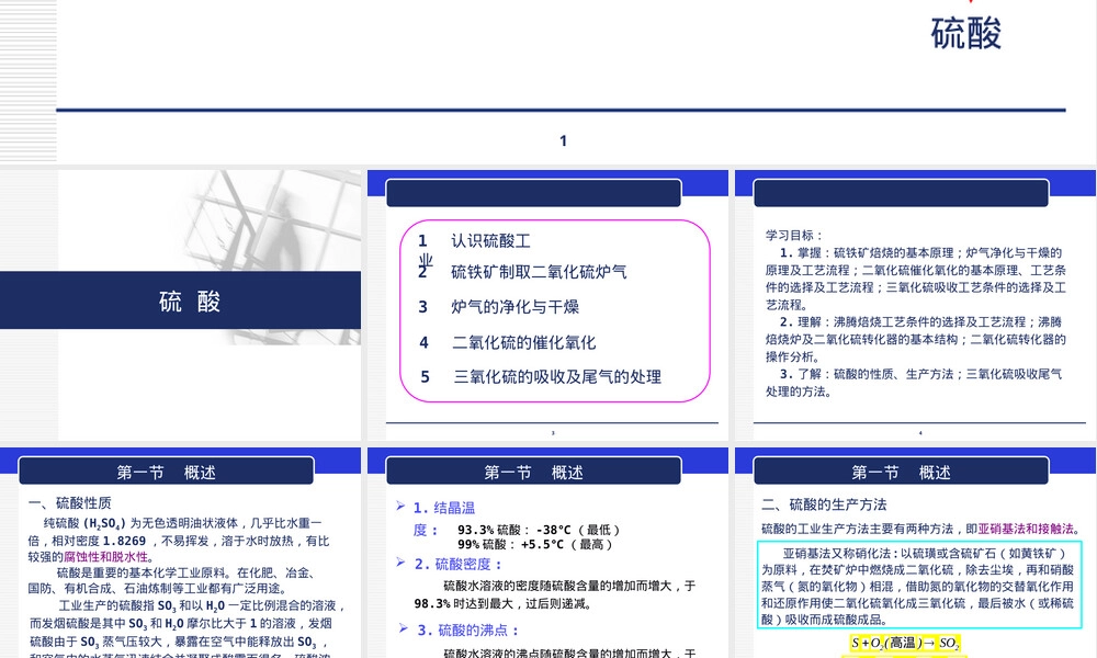 无机化工生产技术硫酸PPT课件.ppt