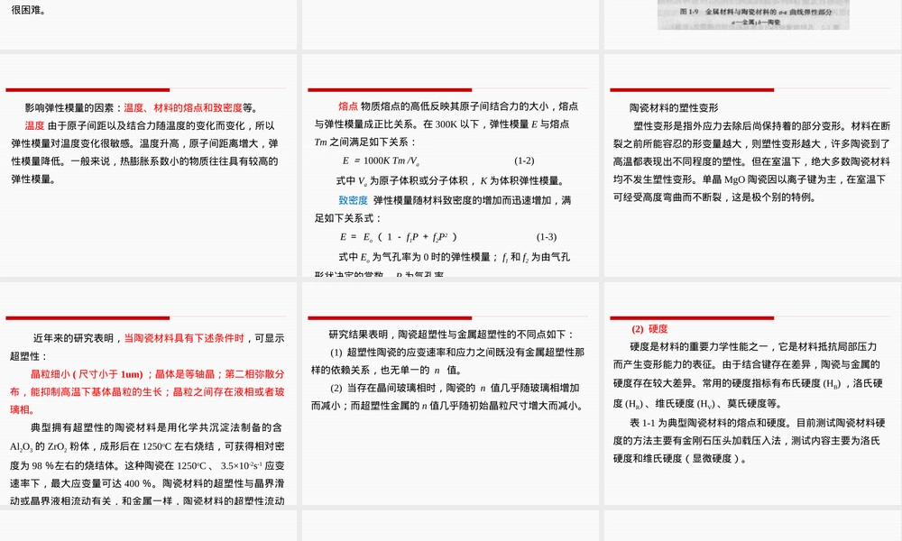 陶瓷材料力学性能和测试方法PPT课件,陶瓷材料力学性能测试方法教学PPT课件.pptx