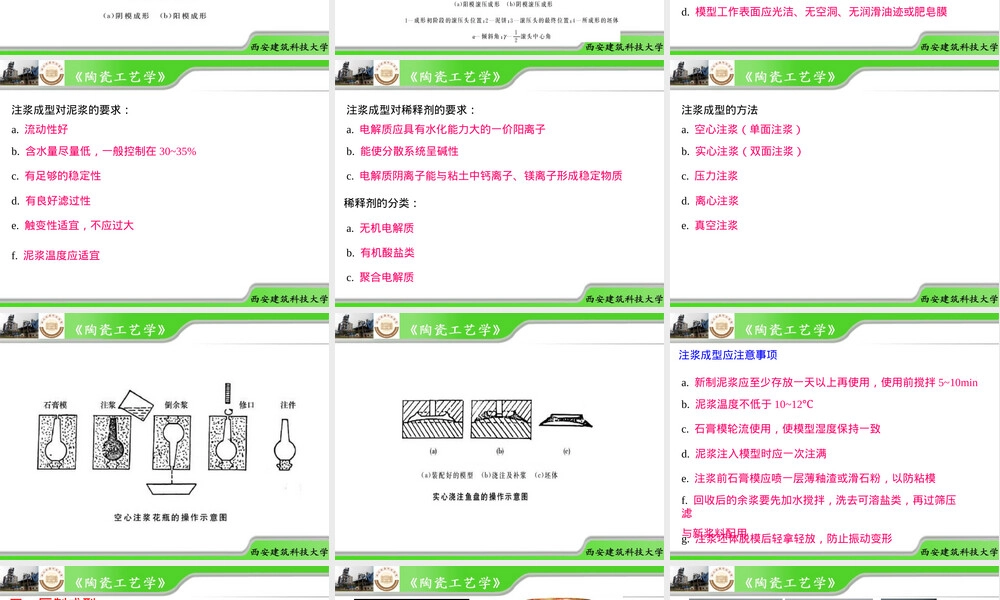 陶瓷的成型施釉及烧成教学PPT课件.ppt