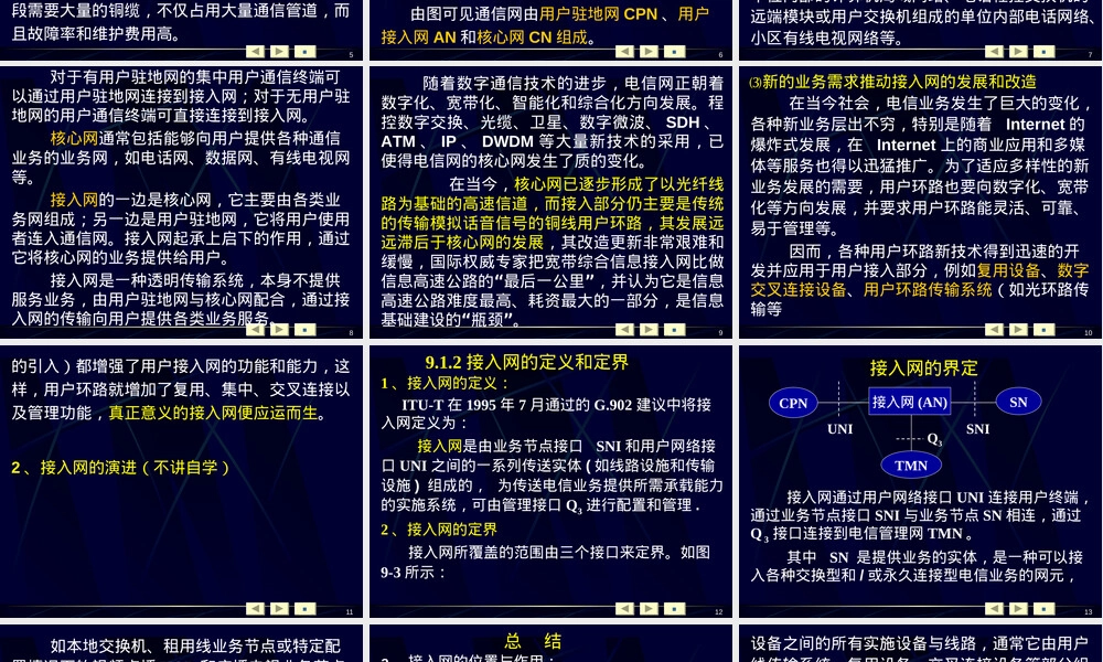 重庆邮电大学现代通信技术PPT课件接入网与接入技术.ppt
