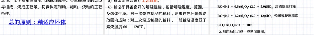 陶瓷材料工艺学第六章釉教学PPT课件.ppt