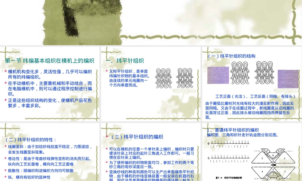 第四章横机产品及其编织工艺教学PPT课件.ppt