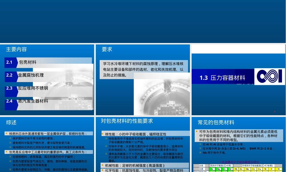 核反应堆材料与水化学PPT课件 核电厂设备选材.ppt