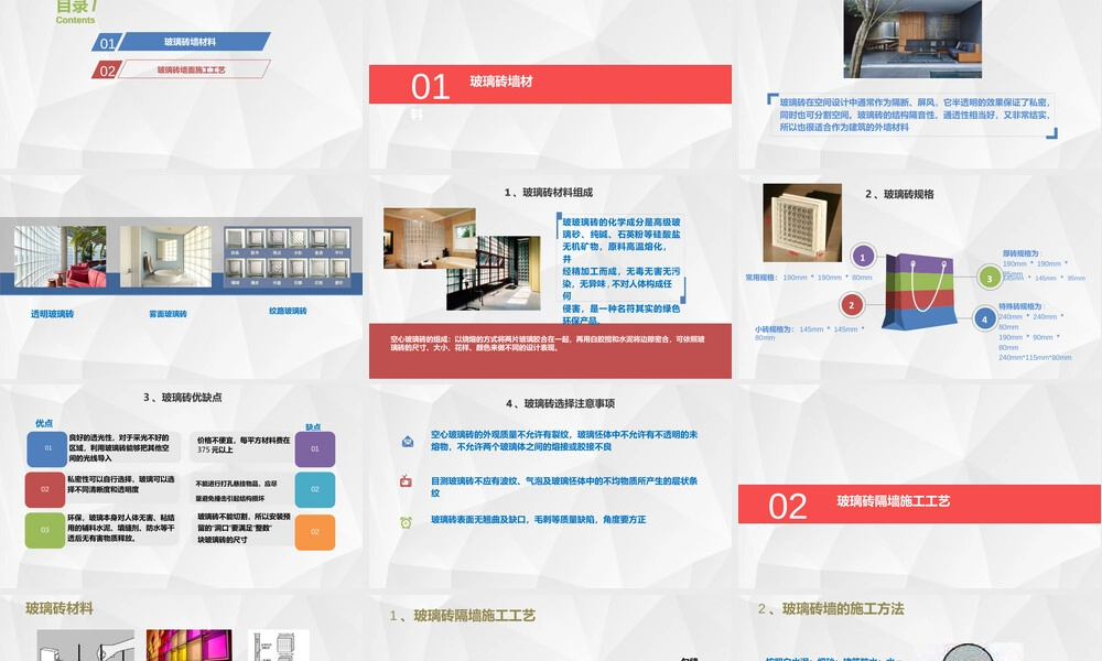 玻璃砖墙材料与施工工艺PPT课件.pptx