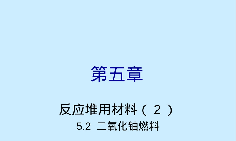 第五章反应堆用材料教学PPT课件.ppt