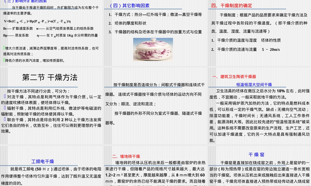 第五章陶瓷工艺学干燥PPT课件.ppt