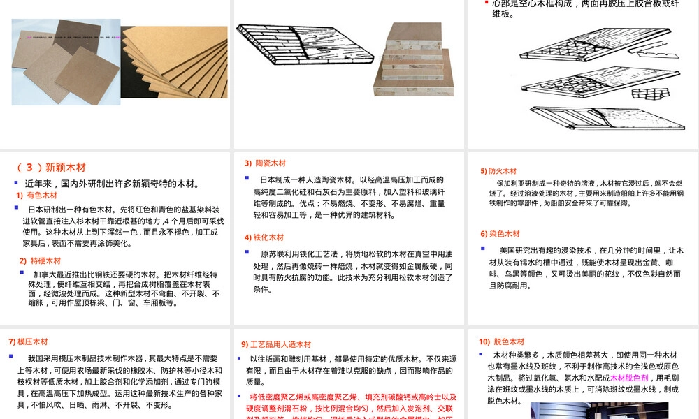 第六章木材及其加工技术教学PPT课件.ppt