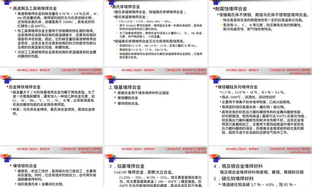 材料表面工程堆焊技术教学PPT课件.ppt
