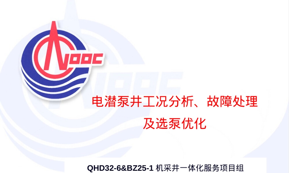 电潜泵井工况分析与故障处理PPT课件.ppt