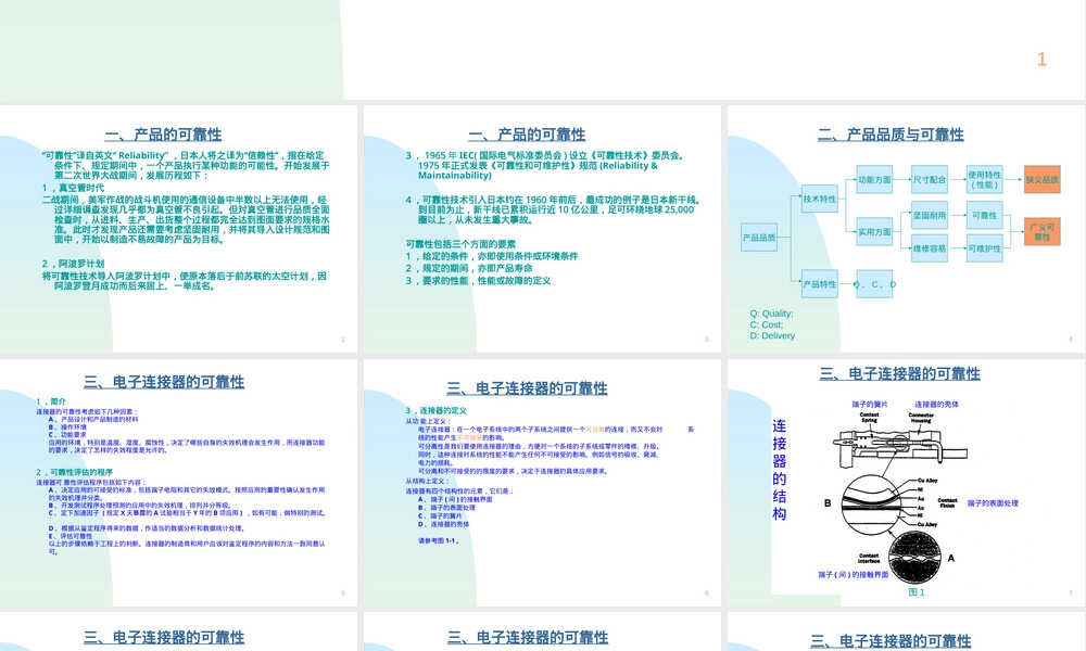 电子连接器可靠性及其测试方法PPT课件.ppt