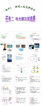 电光源及其选择教学PPT课件.ppt