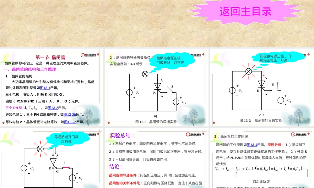 第13章晶闸管及其应用,晶闸管原理与应用教学PPT课件.ppt