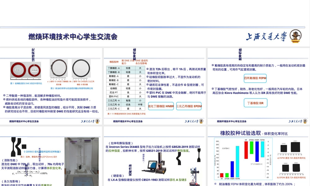 车用二甲醚橡胶密封材料相容性研究PPT课件.ppt
