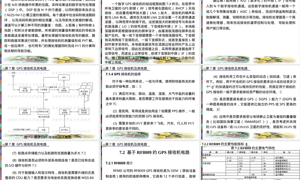 GPS接收机及其实现电路PPT课件.ppt