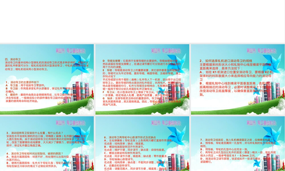 【管理资料】棒线材导位装置基础知识总结汇编,棒线材导位装置基础知识PPT课件.ppt