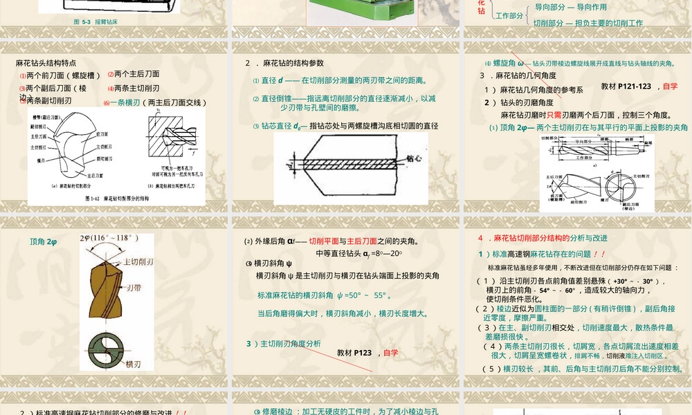 第5章钻床铣床镗床及其工具教学PPT课件.ppt