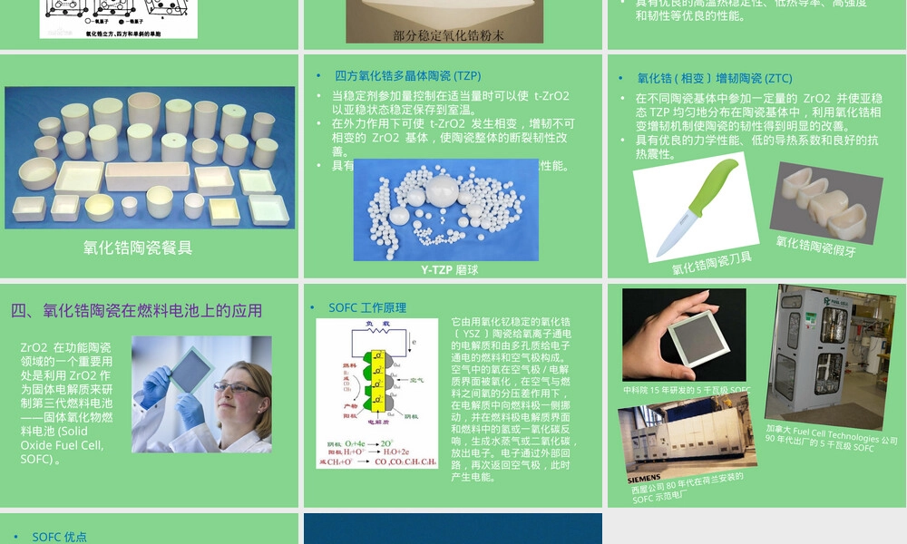 二氧化锆陶瓷材料特性与应用PPT课件.ppt