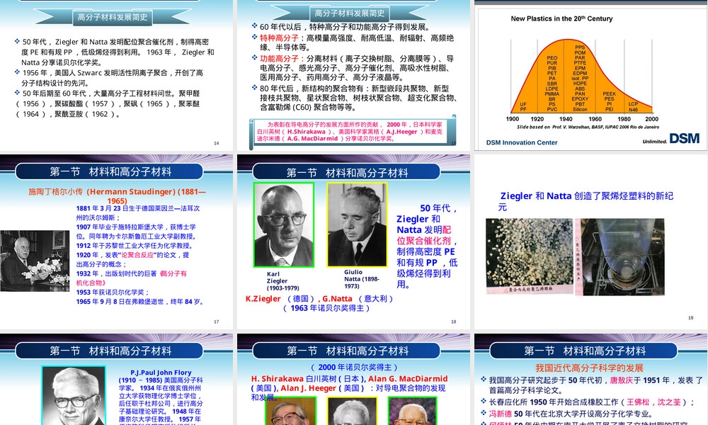 高分子材料概述教学PPT课件.ppt