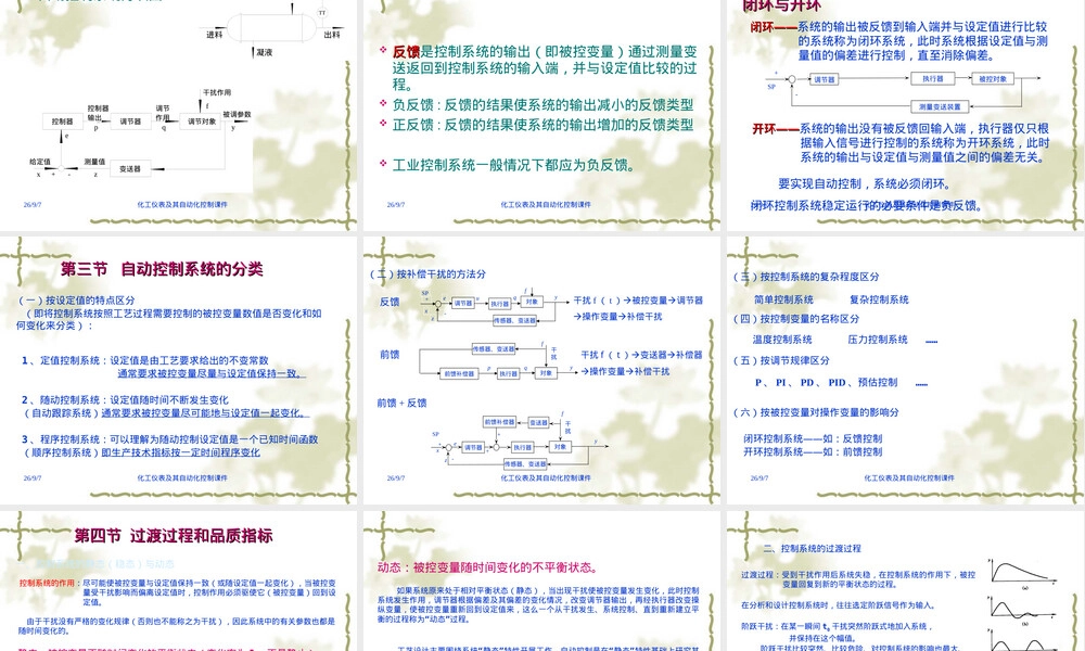 化工仪表及其自动化控制第一章自动控制系统基本概念教学PPT课件.ppt