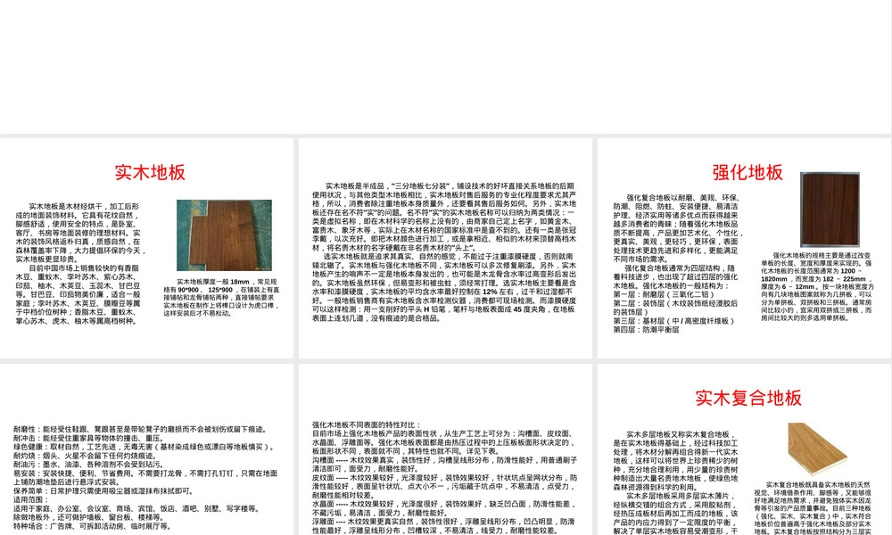 地板材料种类与特性PPT课件.ppt