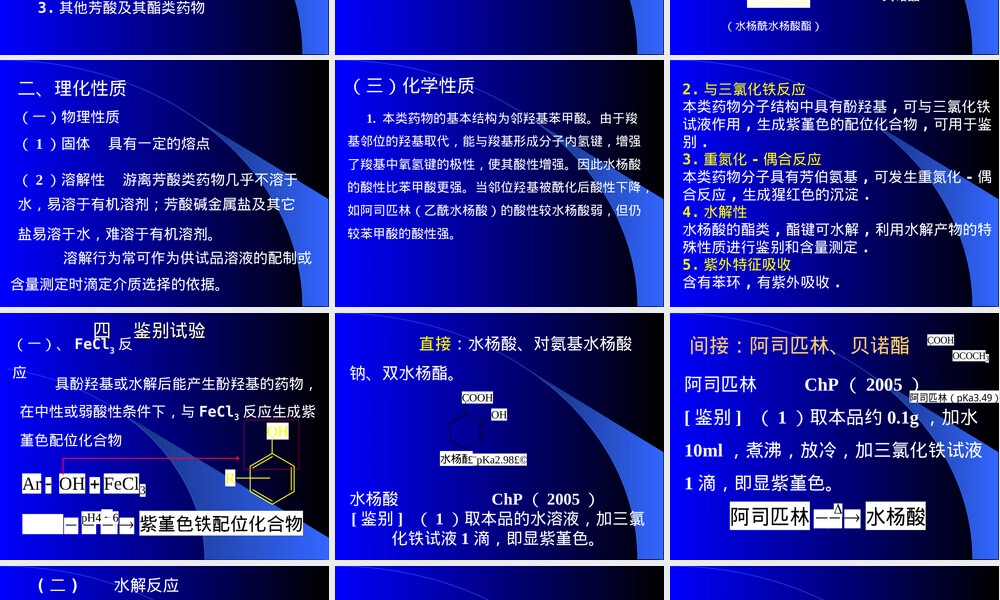 第7章芳酸及其酯类药物分析教学PPT课件.ppt