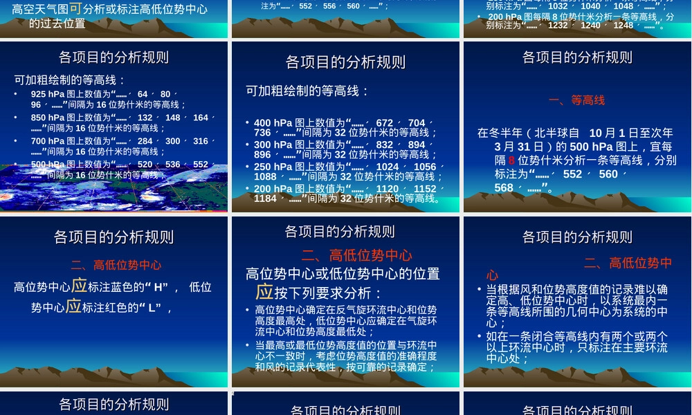 高空天气图填绘与分析教学PPT课件.ppt