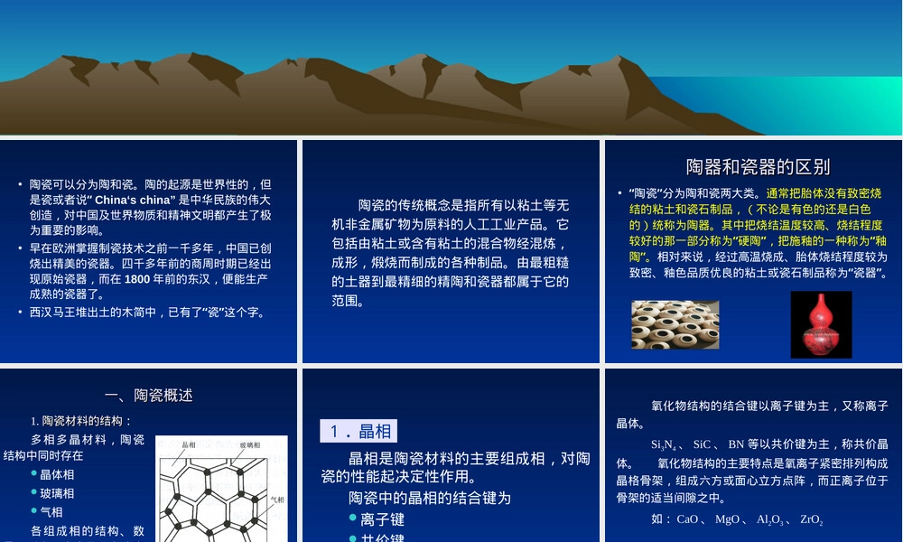 化学功能材料第六章特种陶瓷教学PPT课件.ppt