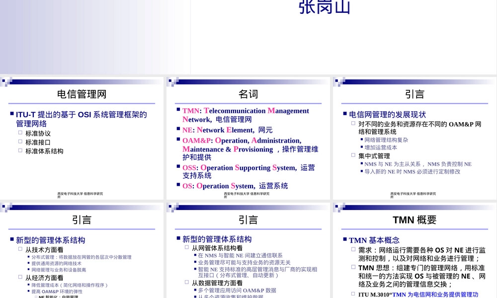 第三章电信管理网教学PPT课件.pptx