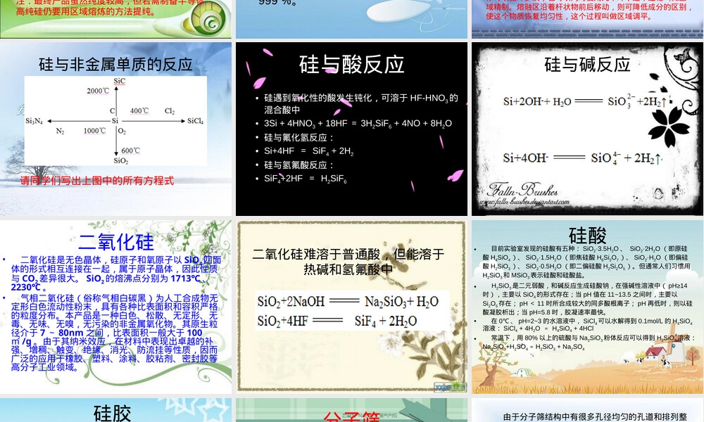 硅及其化合物教学PPT课件.ppt