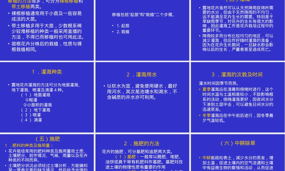 花卉栽培学第五章观赏花卉栽培管理PPT课件.ppt