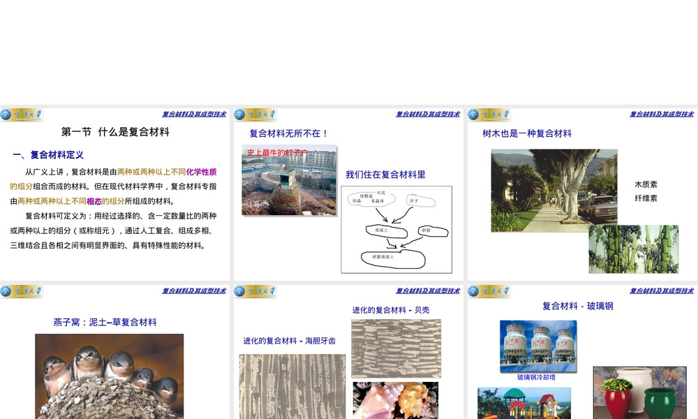 复合材料及其成型技术教学PPT课件.ppt
