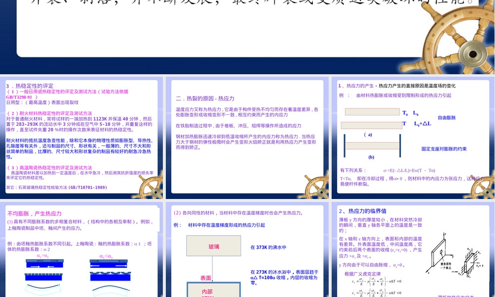 材料热稳定性PPT课件.ppt